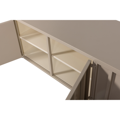 WOOOD LEVEL TV-skåp Metall Sand 44x160 cm