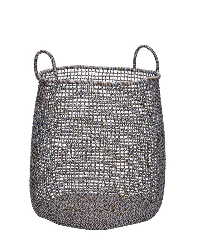 Hübsch Mist Korgar Brun/Blå (set om 2) ø35xh44, ø43xh50cm