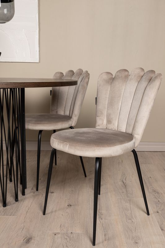 Venture Home Stone Rund Matgrupp