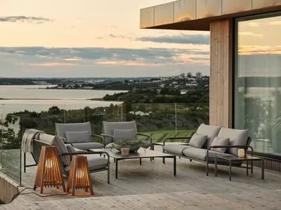 Brafab Lerberget 2,5-sits soffa grön / ash