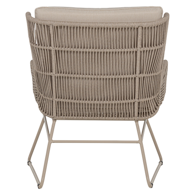 WOOOD Grace Loungestol i Stål och Tyg - Sand 2 st