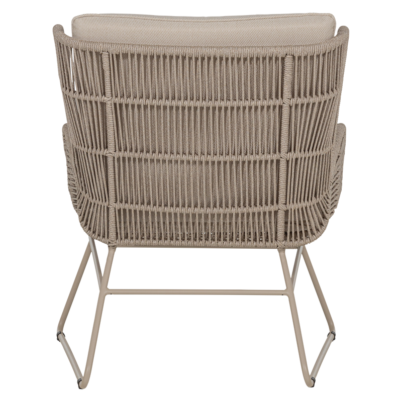 WOOOD Grace Loungestol i Stål och Tyg - Sand 2 st