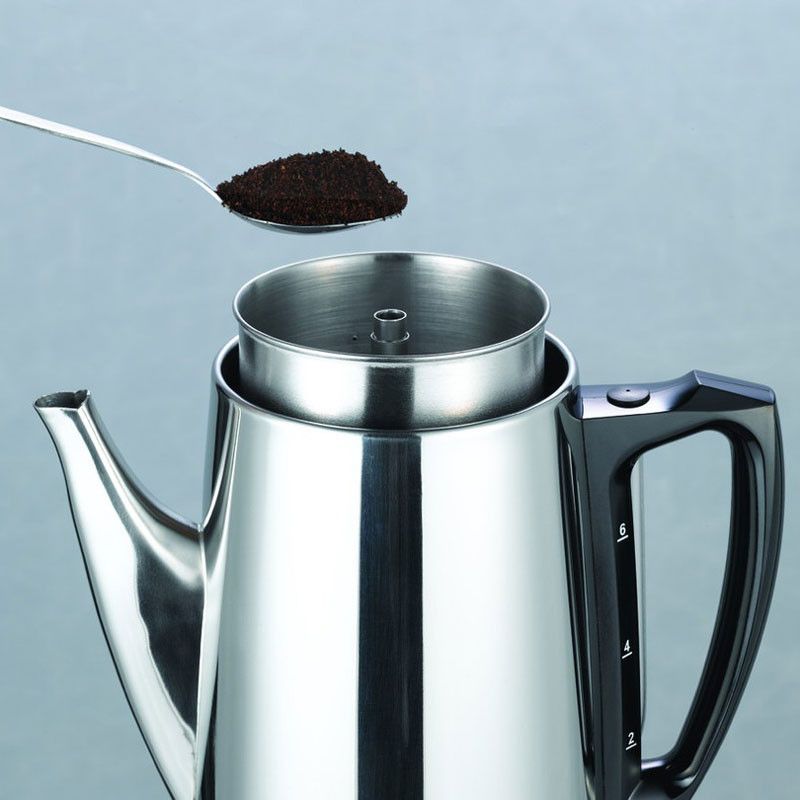 C3 Perkolator Original Kopparfärg stål 12kp