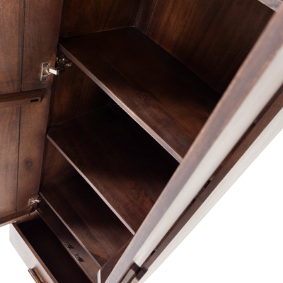 WOOOD LIYA Högskåp i Mörkbrun Mangoträ