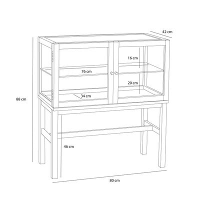 Hübsch Poetic Display Box Natural 80x40xh88cm