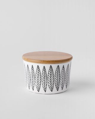 Gustavsberg SALIX SVART, Burk 10 cm, rak m lock