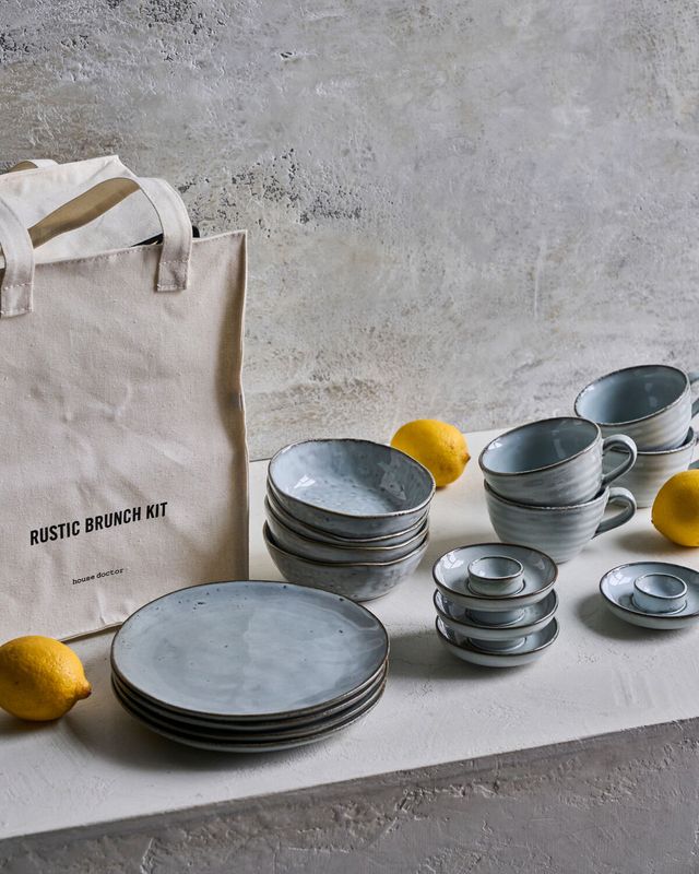 House Doctor Rustic Brunchkit Grå/Blå