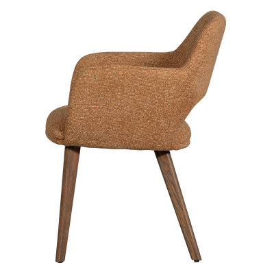 WOOOD Murat Matstol Gul med Bruna Träben 2 st