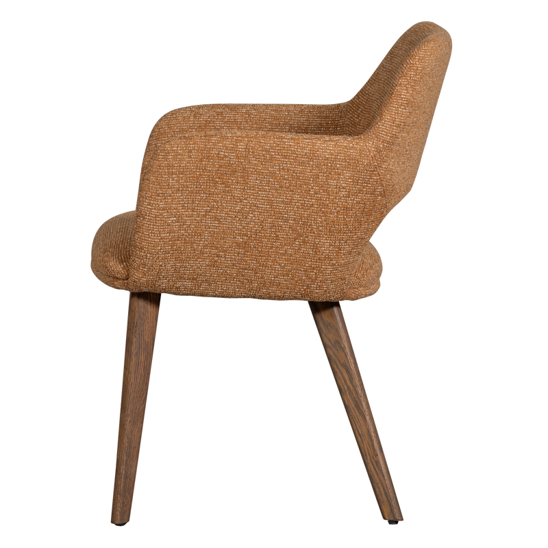 WOOOD Murat Matstol Gul med Bruna Träben 2 st