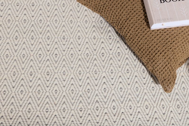 Venture Home Julana Matta - Bohemisk Ullmatta i Beige