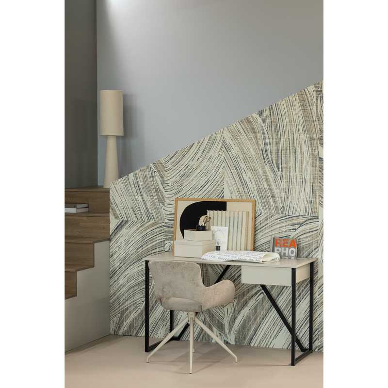 WOOOD ELIVA Matstol Struktur Sammet Sand - Set om 2