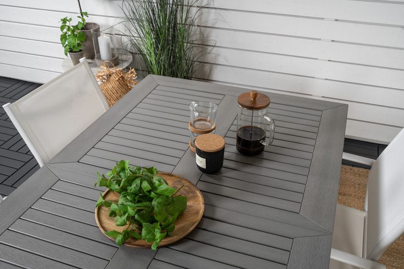 Venture Home Matgrupp Albany med stolarna Santorini