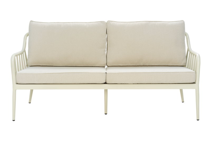 Brafab Coleville 3-sits soffa Pearl white / Dot beige