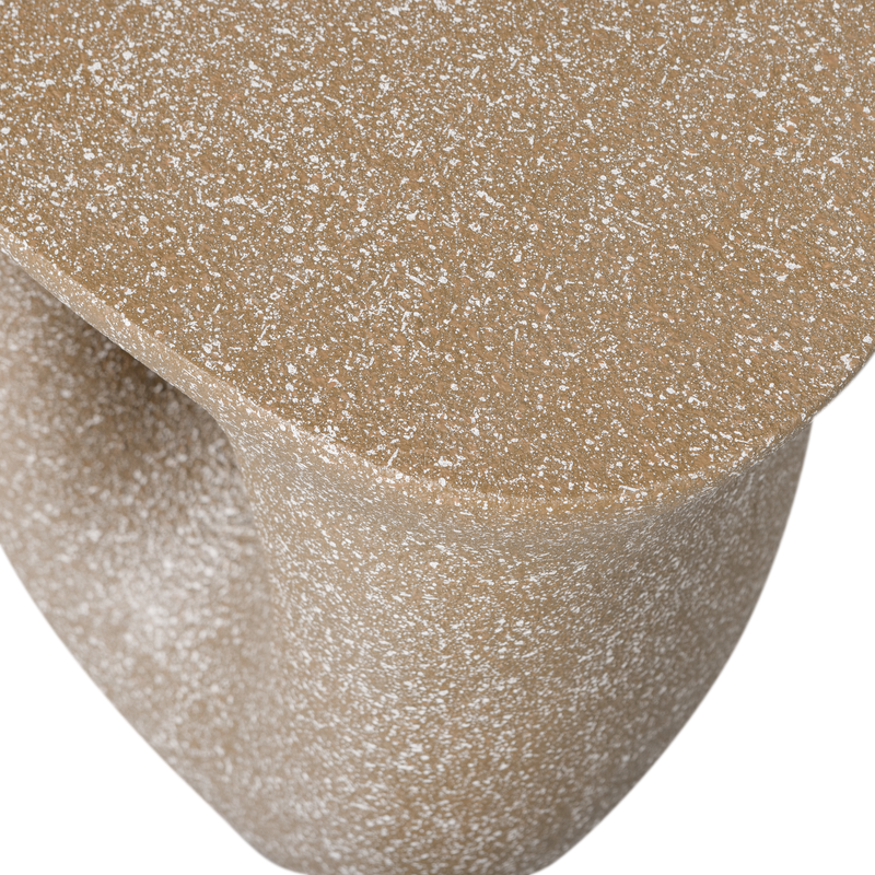 WOOOD Moson Sidobord med Spikkels Beige Grön 2 st