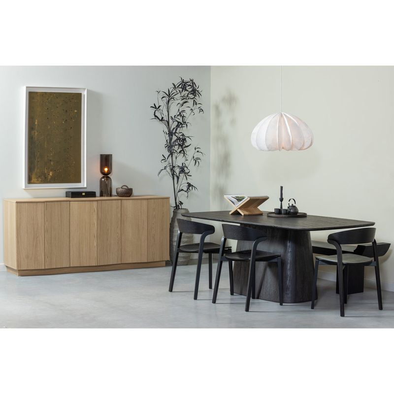 WOOOD Leah Matbord MDF Mörkbrun 200x105 cm