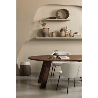 WOOOD Admit Matstol Boucle Natur 2 st