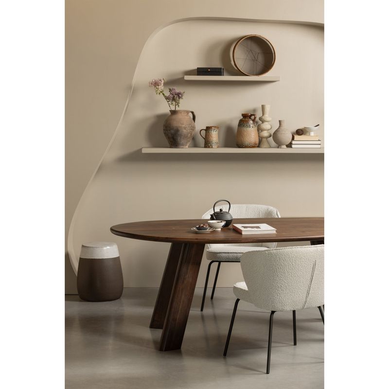 WOOOD Admit Matstol Boucle Natur 2 st