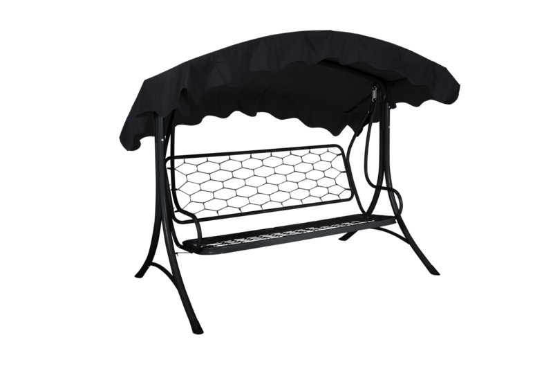 Brafab Prag Välvd Hammock i Svart Stål