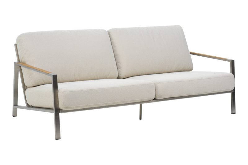 Brafab Naos 2,5-sits soffa Stainless steel / Dot beige