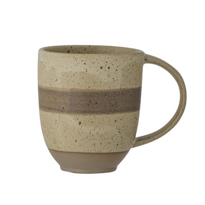 Bloomingville Solange Mugg, Natur, Stengods - 12-pack