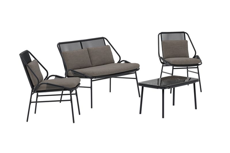 Venture Home Zakynthos Soffgrupp Svart