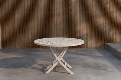 Venture Home Kenya Runt Matbord ⌀120 Vitputsad