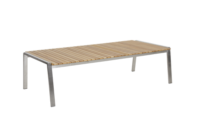 Brafab Naos Soffbord 75x140 cm Teak/Rostfritt Stål