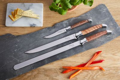 Laguiole By Hâws filékniv, fiskkniv och ostkniv i rosenträ