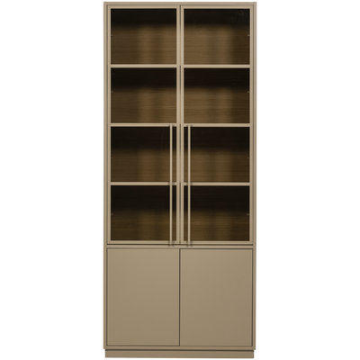 WOOOD Casa Vitrinskåp i Furu Mud [FSC]