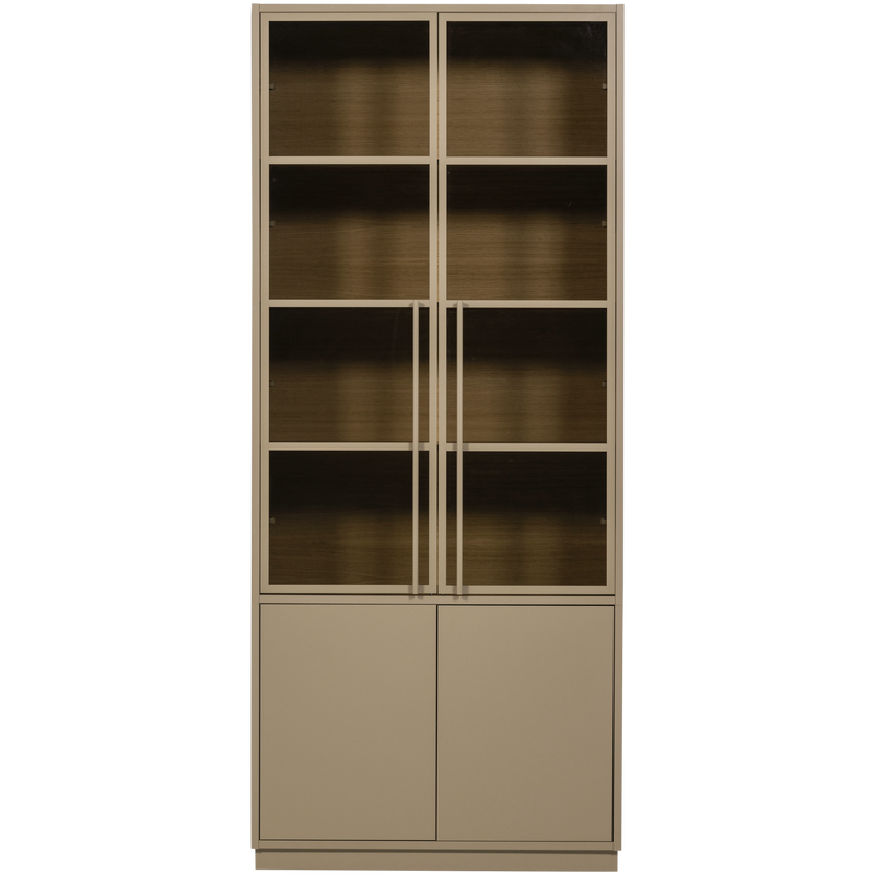 WOOOD Casa Vitrinskåp i Furu Mud [FSC]