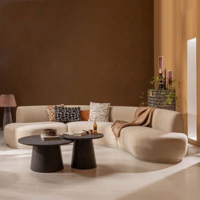 WOOOD MAAN Soffbord MDF Mörkbrun 45xØ60cm