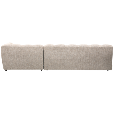 WOOOD ALLURE Schäslongsoffa Höger Vävd Naturmelange