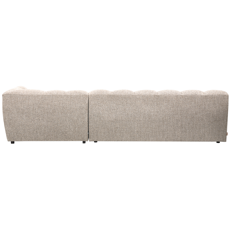WOOOD ALLURE Schäslongsoffa Höger Vävd Naturmelange