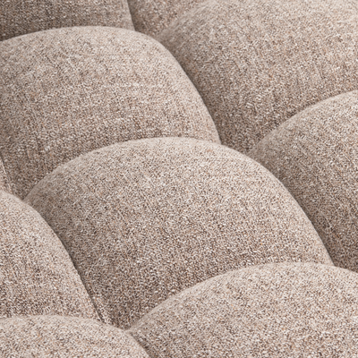 WOOOD ALLURE Schäslongsoffa Höger Vävd Brun melange