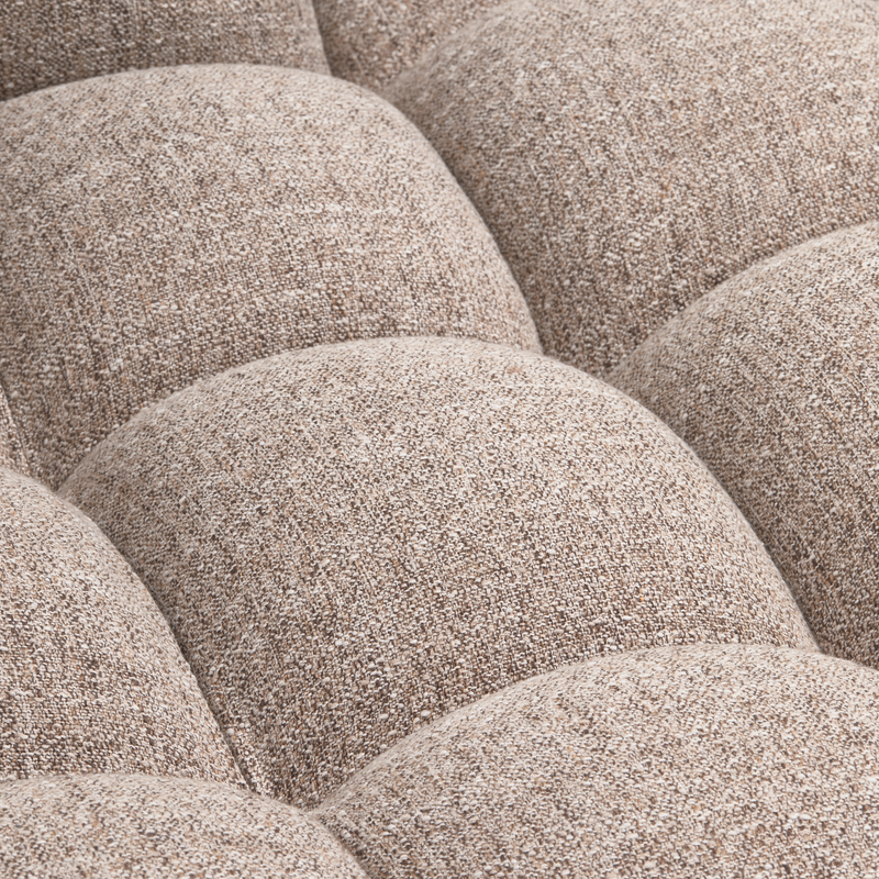 WOOOD ALLURE Schäslongsoffa Höger Vävd Brun melange