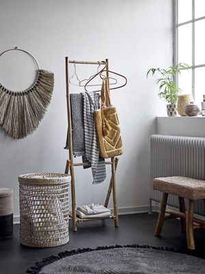 Bloomingville Connie korg med lock, natur, sjögräs