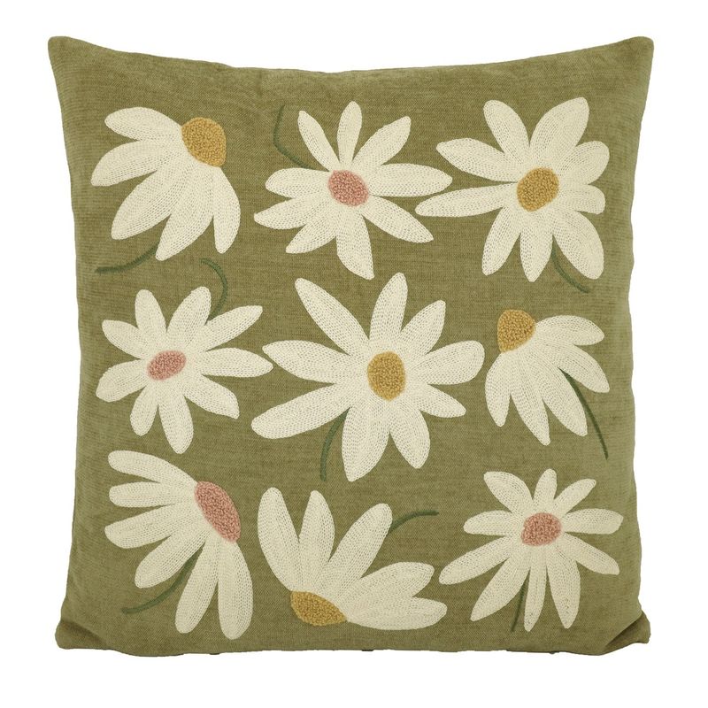Redlunds Flora Kuddfodral Grön 45x45 cm
