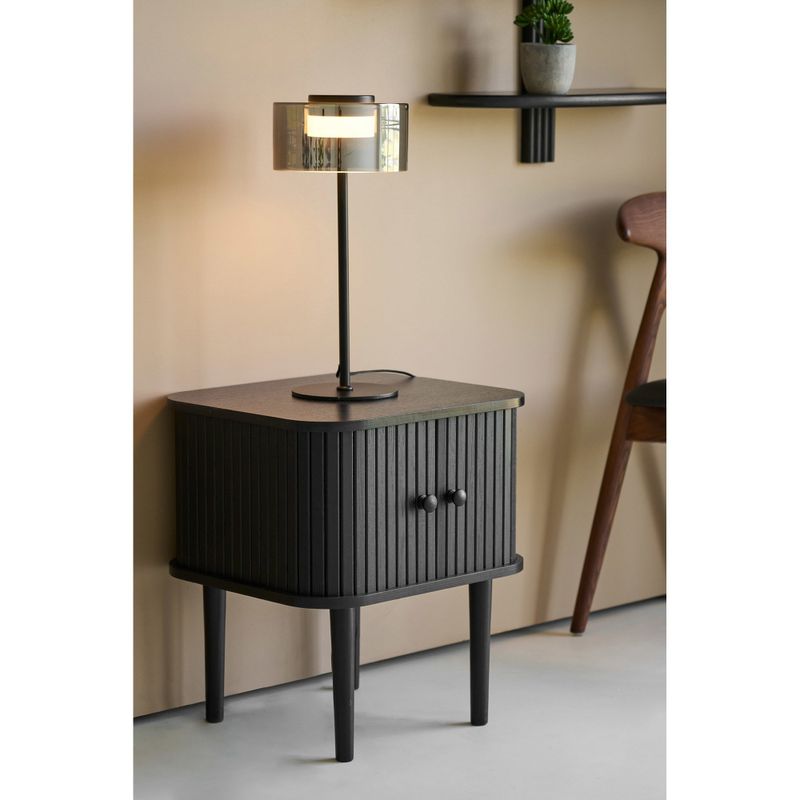 House Nordic Nikko sidobord svart med två dörrar