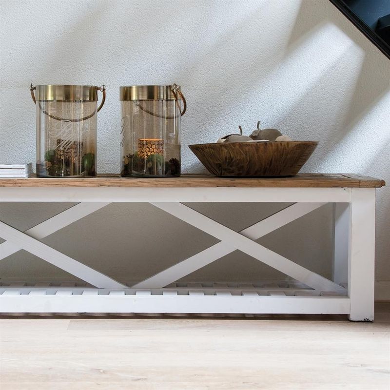 Riviera Maison Chateau Chassigny soffbord 150x70 cm brun