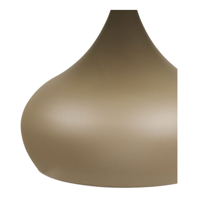 House Nordic Pienza Soffbord - Metall/härdat glas, khaki, ø70x42 cm