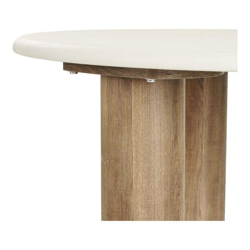 House Nordic Fondi Soffbord - Cementlook, sand/brun, ø80x40 cm