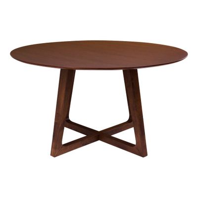 House Nordic Hellerup runt matbord, Brun 137 x 76 cm