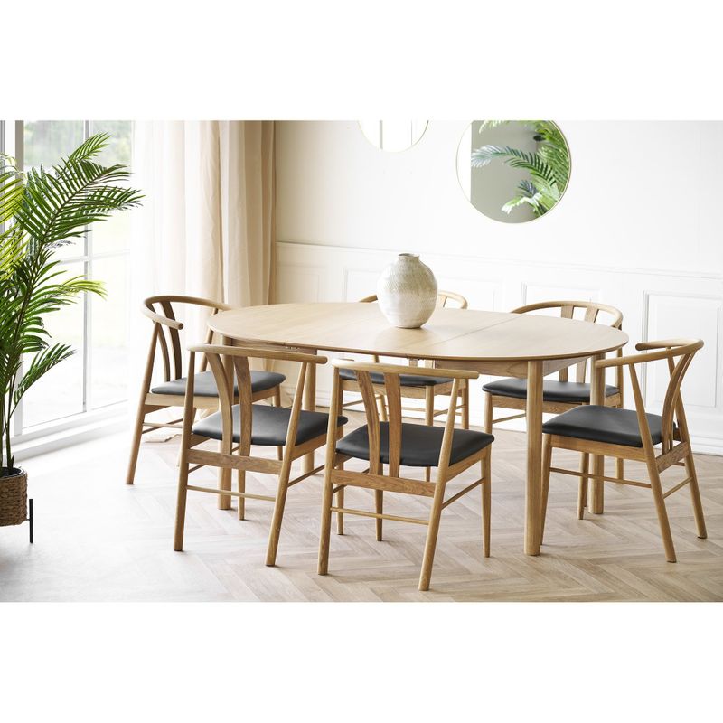 House Nordic Bundaberg runt matbord utdragbart, Natur