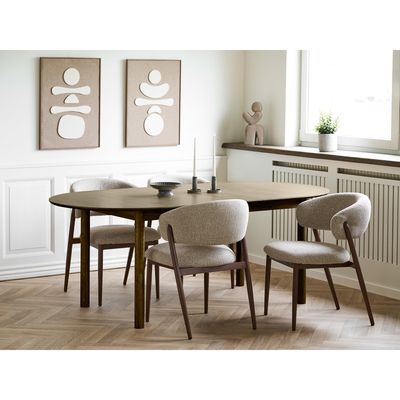 House Nordic Bundaberg Matbord - Ekfaner, rökt, inkl. två iläggsskivor