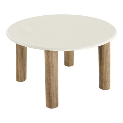 House Nordic Fondi Matbord - Cementlook, sand/brun, ø120x76 cm