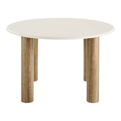 House Nordic Fondi Matbord - Cementlook, sand/brun, ø120x76 cm