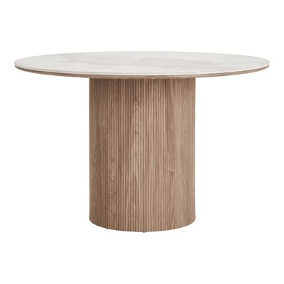 House Nordic Athens matbord runt M, Vit 120 x 76 cm