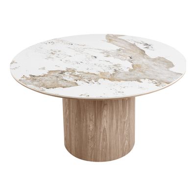 House Nordic Athens matbord runt L, Vit ø140 x 76 cm