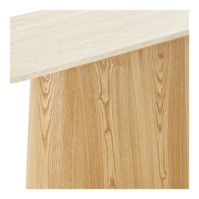 House Nordic Larvik Konsolbord - Granit/askfaner, natur/benvit, 130x40x78 cm