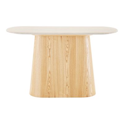 House Nordic Larvik Konsolbord - Granit/askfaner, natur/benvit, 130x40x78 cm